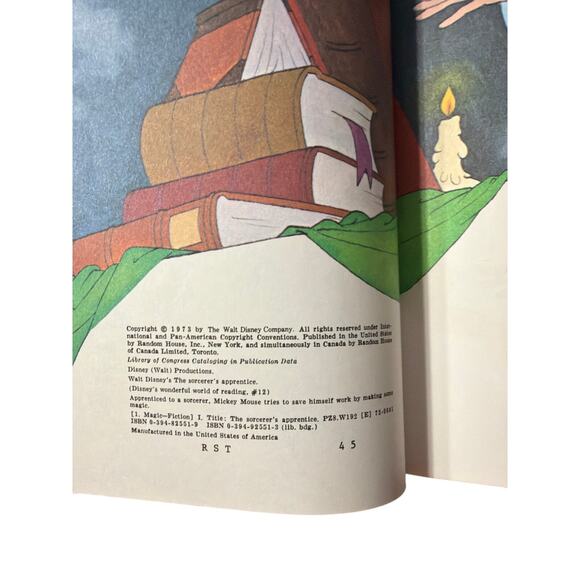 Disney's The Sorcerer's Apprentice Wonderful World of Reading Hardcover Book - Picture 7 of 10